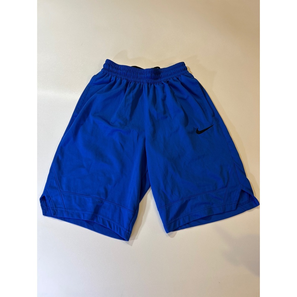 Nike Basketball Shorts Men's Small Blue Dri-FIT Athletic Gym Mesh Swoosh